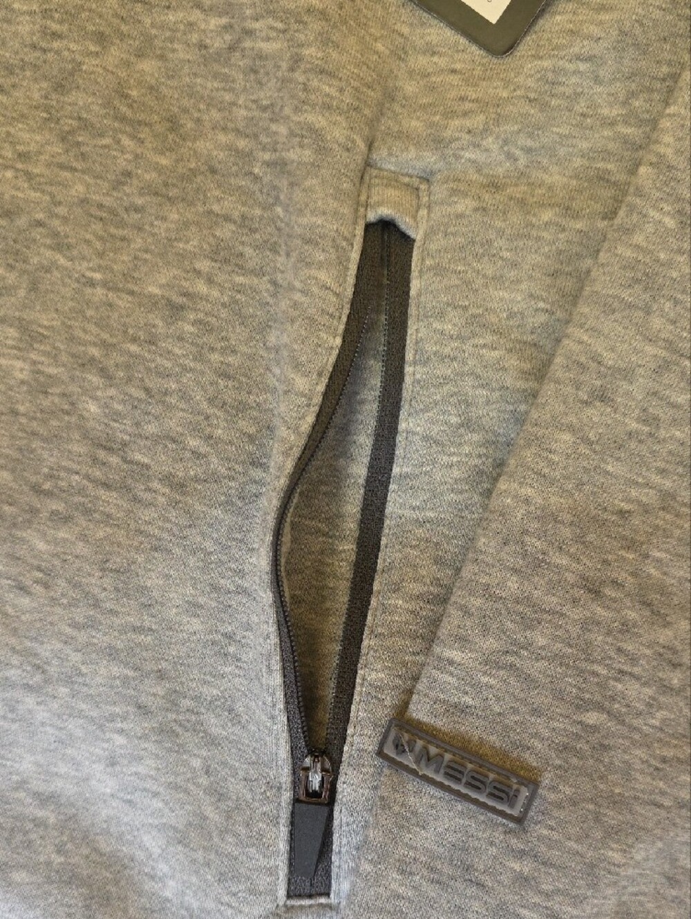 NEW Messi Collection Men's Fleece Active Hoodie Gray Sweatshirt Size XXL - Picture 6 of 12